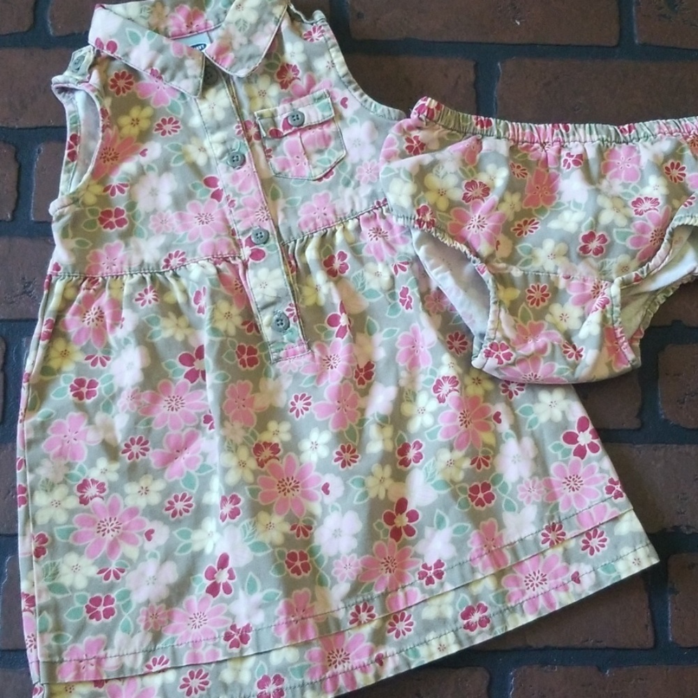 Old navy infant floral  dress 18-24 months
